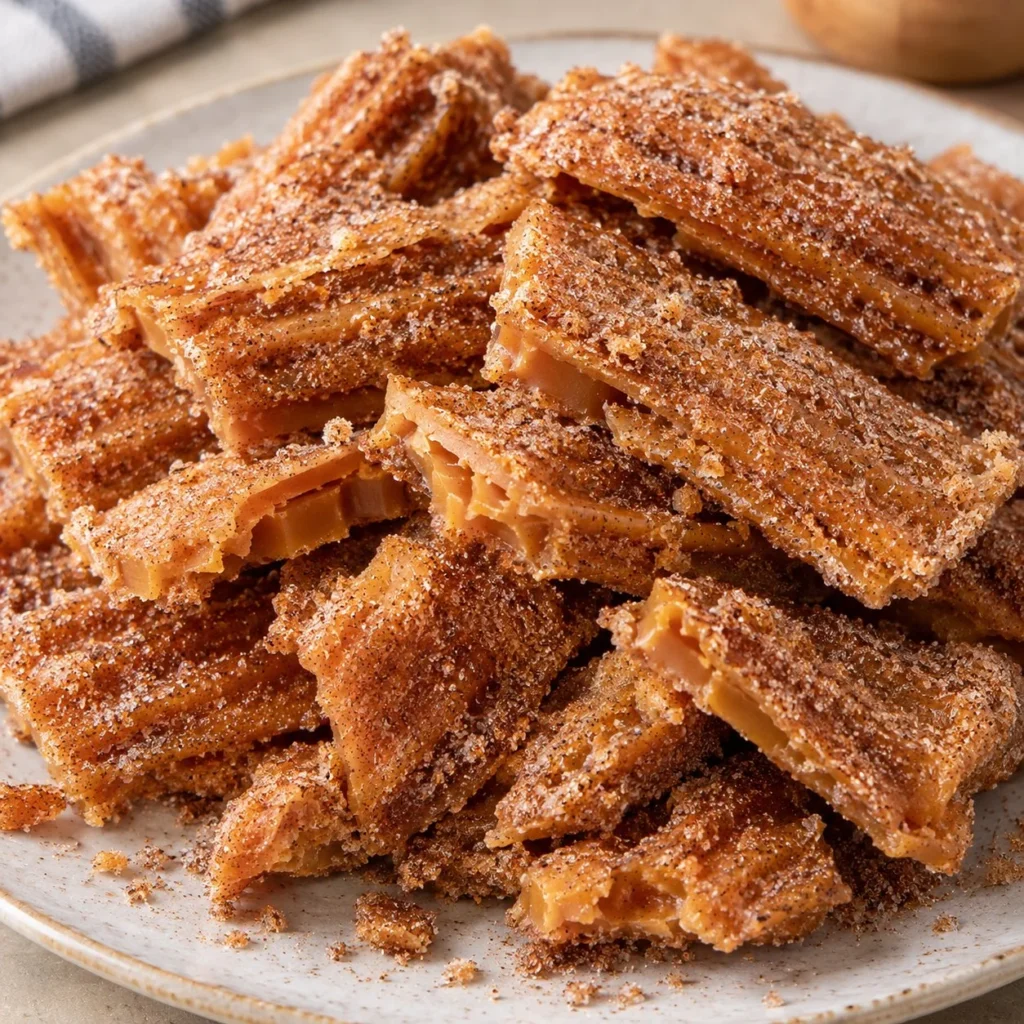 Delicioso toffee de churro inspirado en Disneyland.